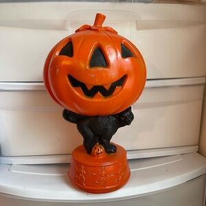 Vintage Halloween Pumpkin Blow Mold
